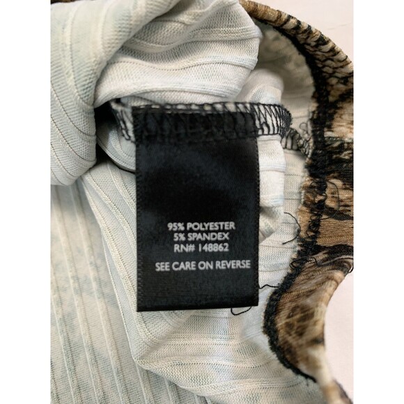 Torrid Top Womens 2 Brown Snake Skin Animal Print Boxy Pullover Blouse - Picture 5 of 8